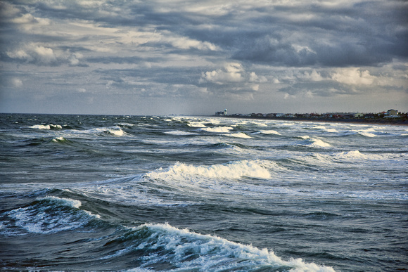 Stormy seas at Flagler Beach