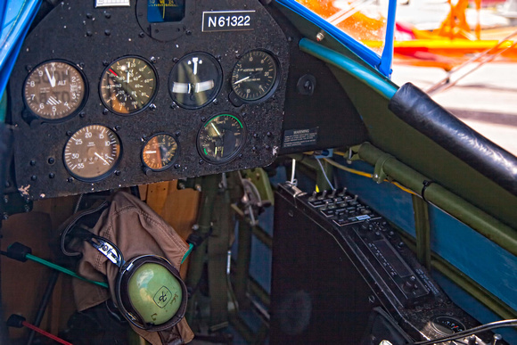 Bi-Plane Cockpit at the Flagler Airshow